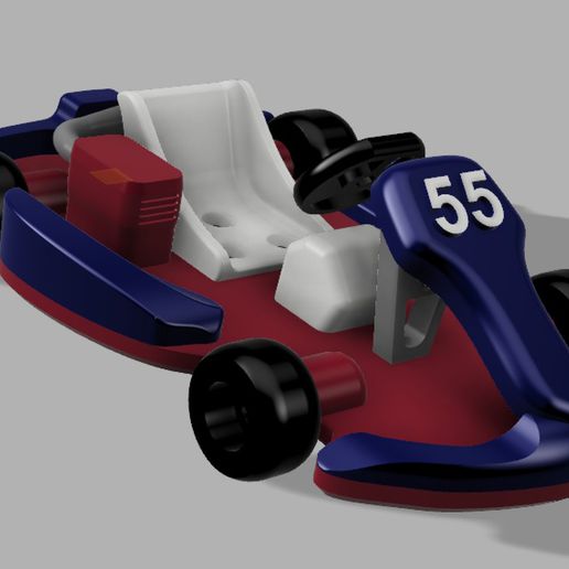 Go kart gioco gocart corsa carrello giocattolo 3D print model - Mito3D