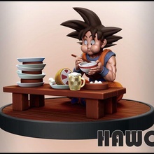 Goku arte Drago palla manga cibo pasto kakarot anime dbz 3d print model - Mito3D