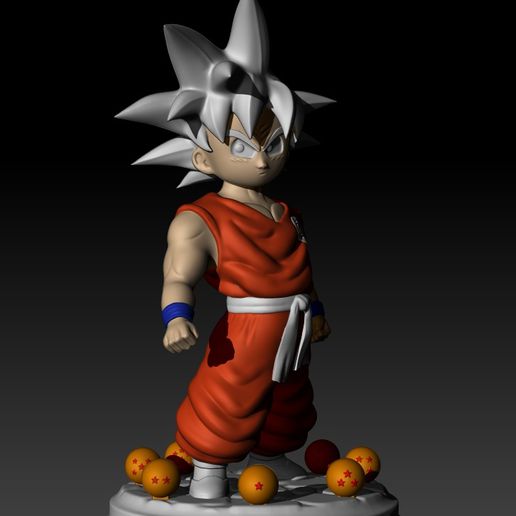 goku continuar pelota juguete Goku esfera dragón 3D print model - Mito3D