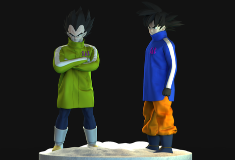 Goku vegeta Dragon Ball 3d print model - Mito3D