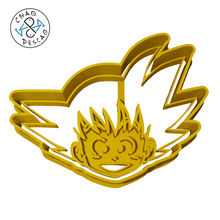 Goku Dragão bola biscoito cortador fundente polímero argila gadget kanji símbolo majin buu logotipo cabeça 3d print model - Mito3D