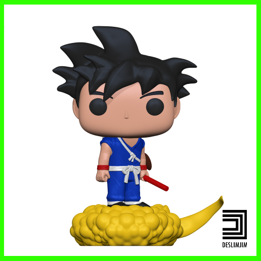 Goku nuvem Dragão bola dbz funko pop jogos anime manga naruto homem Aranha maravilha Disney Nintendo Capcom Multiverse boba fett freeza Kuririn 3D print model - Mito3D