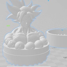 goku broyeur mode hachoir cannabis herbe 420 jouet outil art dragon Balle 3d print model - Mito3D
