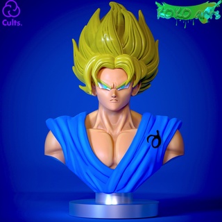 Goku metade fracasso super saiyan 2 ssgss agrupar brinquedo flexi arte Dragão bola 3d print model - Mito3D