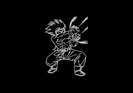 Goku kame hame ha Mauer Kunst Drachen Ball dbz Dragon Sohn vegeta Gohan Kamehameha Anime Manga 3d print model - Mito3D