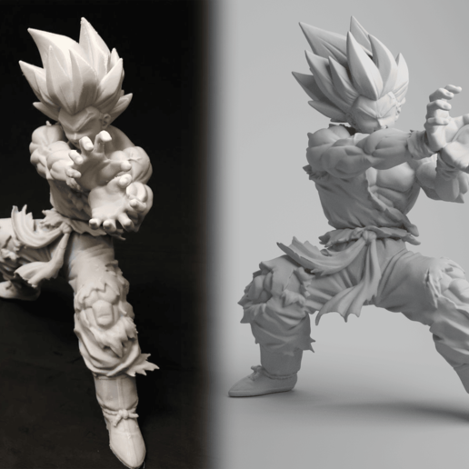 goku kamehameha 3d printed model print art figurine dragonball 3D print model - Mito3D