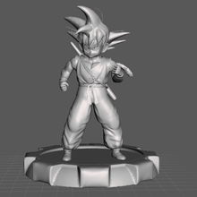 Goku ragazzo 3d modello gioco Drago palla songoku giovane 3d print model - Mito3D