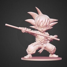 Goku Kind Drachen Ball Chibi fliegend Wolke Kunst dbz dbs drabon 3d print model - Mito3D