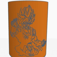Goku lápis 3d print model - Mito3D
