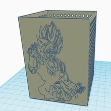 Goku caneta 3d print model - Mito3D