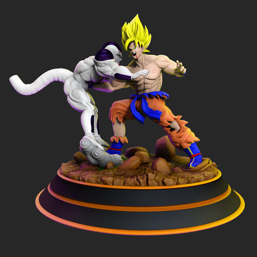 goku ssj freeza Puissance dragon Balle figure miniature jouet statue Végéta piccolo Kuririn Android 18 bulma anime manga bats super Sayajin 3D print model - Mito3D