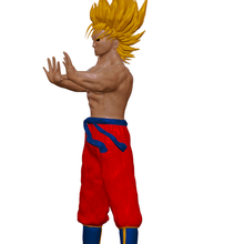 Goku super sayajin maschio combattimento anime 3d print model - Mito3D