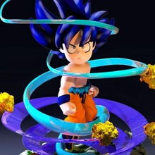Goku ultra chibi gohan figlio ottavino vegetto super gogeta Bardock Drago palla bauli of futuro vegeta 3d print model - Mito3D