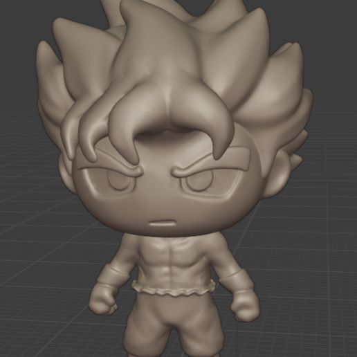 Goku ultra instinto 3D print model - Mito3D