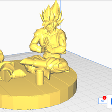 goku Végéta méditation 3d print model - Mito3D