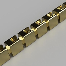 gold bracelet chain jewelry anycubic3d 3d print model - Mito3D
