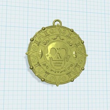 gold coin keychain jewelry keychains 3d print model - Mito3D