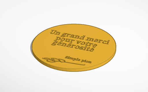 gold coin 3d print model - Mito3D