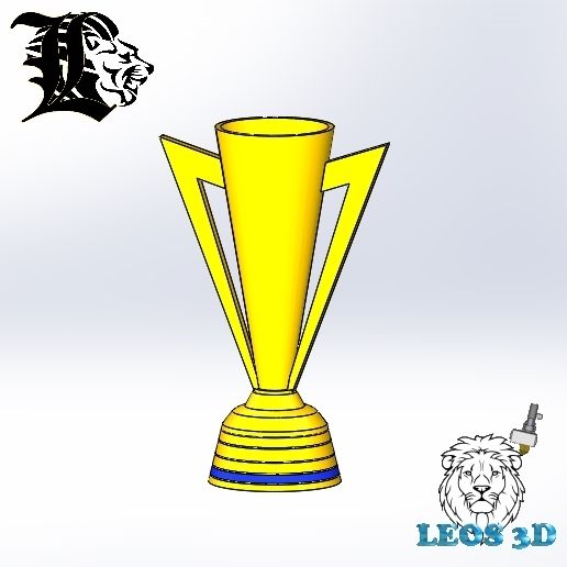 altın Fincan ganimet Futbol Daniel leos leos3d leosindustries kupalar Santos Laguna cephanelik barcelona gerçek Madrid 3D print model - Mito3D