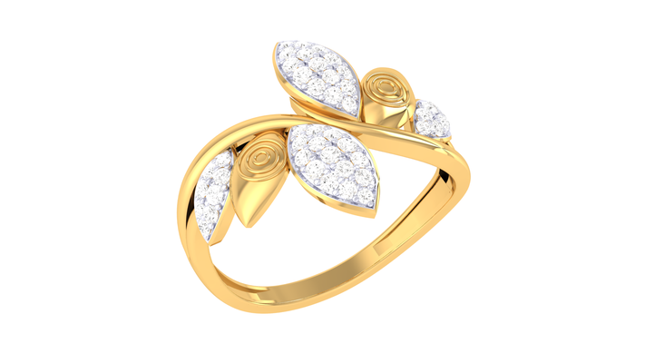 or diamant engagement anneaux femmes 520 bijoux dimond bague 3d modèle imprimable dent argent mode goujat came 3d print model - Mito3D