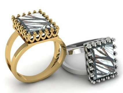 gold engagement ring 3d printable model Jewelry 3dprinted design fashion golden jewel jewellery jewelry print printabl printing prototyping silver 3d print model - Mito3D