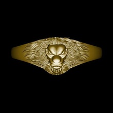 gold lion bracelate jewelry stl 3d print model - Mito3D