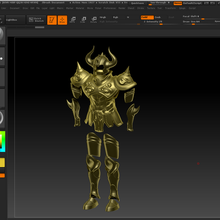 gold mithcloth aldebaran toro wearable cosplay fashion armor helmet saintseiya pegasus taurus 3d print model - Mito3D