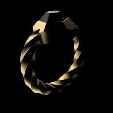 gold ring 3d print model - Mito3D