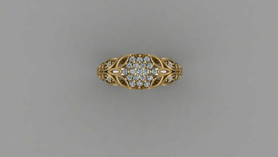 gold ring rings 3d print model - Mito3D