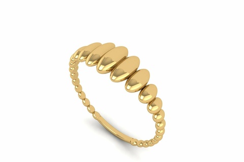 oro anillo r 200 anillos plata joyería joya stl 3d impreso accesorios sapphire3d impresión 3dprint mujer burbuja rebordear imprimible Boda 3d print model - Mito3D