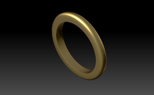 gold ring us size 6 - free give like jewelry decorative 3d print model - Mito3D