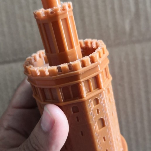 la tour de l'or séville - torre del oro l'architecture 3dprinted stl modèles 3D print model - Mito3D