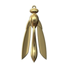 gold wasp pendant jewelry dragonfly silver necklace fly jewellery insect bee honey honeybee wings bumblebee bug pendants 3d print model - Mito3D