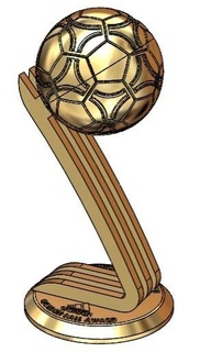d'oro palla 3d print model - Mito3D