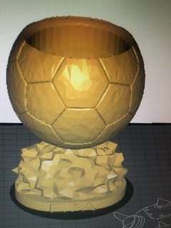 dorado pelota compañero oro 3d print model - Mito3D