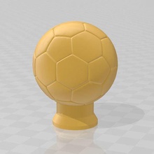 golden ball art trophy 3d print model - Mito3D