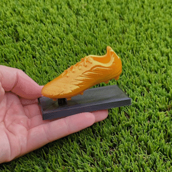 dorado bota adidas trofeo fútbol botas zapatillas oro 3D print model - Mito3D