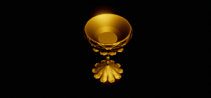 altın avize Sanat Ouro Arte oyun şamdan Ortaçağa ait objeto manzara 3d print model - Mito3D