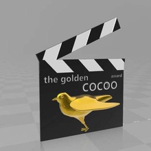 altın guguklu film ödülü sanat işaretleri logolar 3d print model - Mito3D