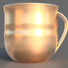 golden cup home 3d print model - Mito3D