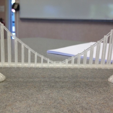 golden gate bridge outil de l'éducation la géométrie san francisco L'impression 3d 3D print model - Mito3D