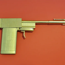 golden gun francisco scaramanga gadget 007 3d print model - Mito3D