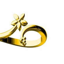 golden leaf anillo la joyería 3d print model - Mito3D