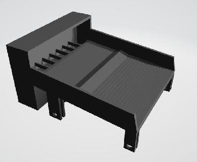 d'or matrice or concentrateur meunier table mineur lavage tapis écluse lessive creux chercher minéraux outil 3d print model - Mito3D