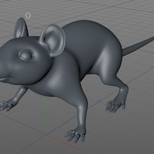 dorado ratón 3d print model - Mito3D
