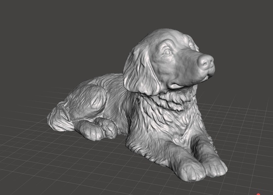 golden retriever hund dekoration 3d print model - Mito3D