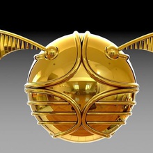 altın snitch sanat vif d'Or harry potter 3d print model - Mito3D