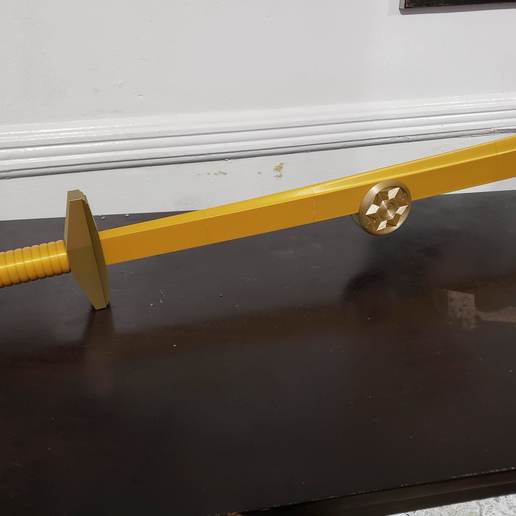 de oro la espada flash gordon - archivo step art 3D print model - Mito3D