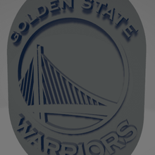 golden warriors keychain state nba basketball basket sport souvenir keys key ring 3d print model - Mito3D