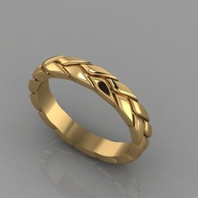 golden wheat ring jewelry acessorios fashion 3d matrix gold designer golddesigner gem rhino simple flower 3d print model - Mito3D
